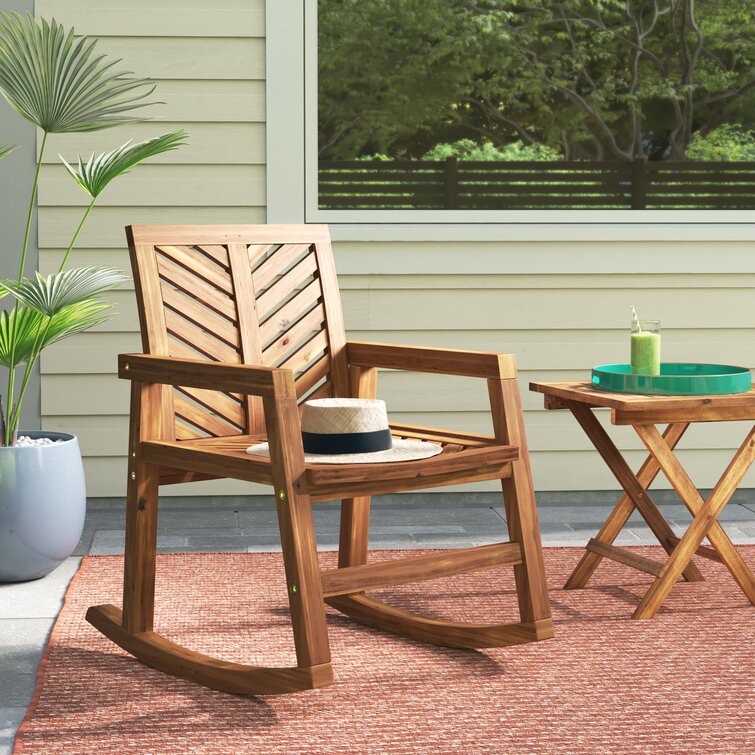 wooden rocking outdoor chairs