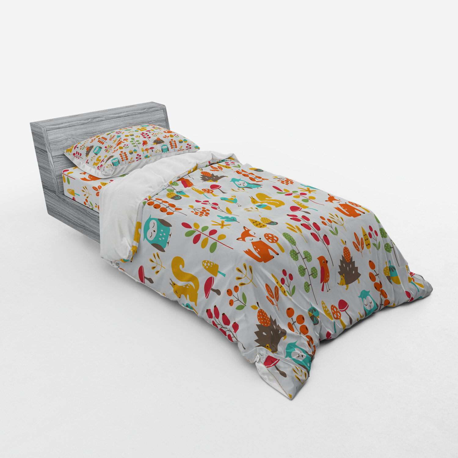 grey childrens duvet cover