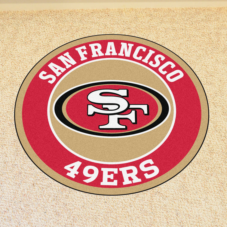 NFL San Francisco 49ers Roundel 27 in. x 27 in. Non-Slip Indoor Only Mat