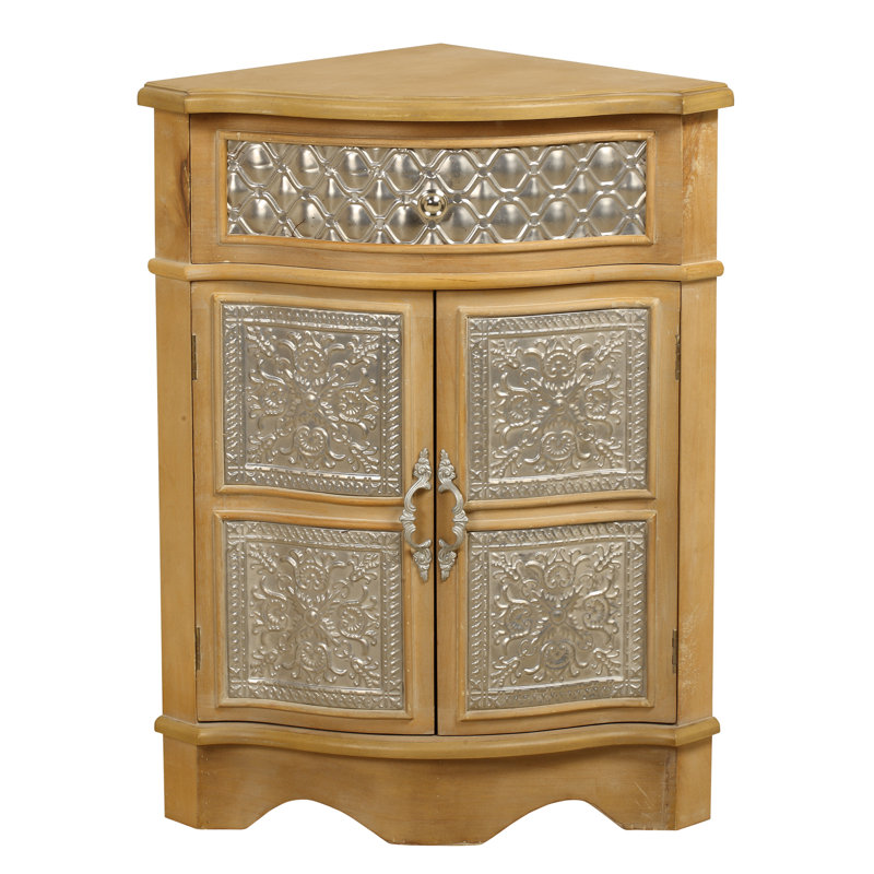 Passport 2 Door Corner Accent Cabinet & Reviews | Wayfair