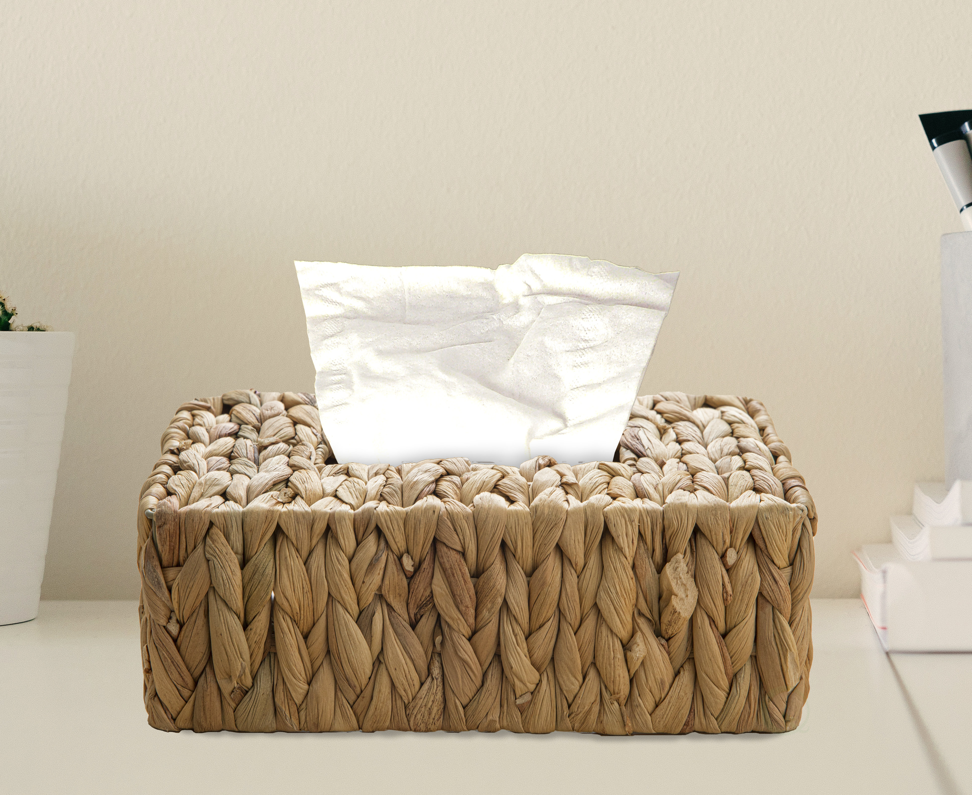 wicker kleenex box cover