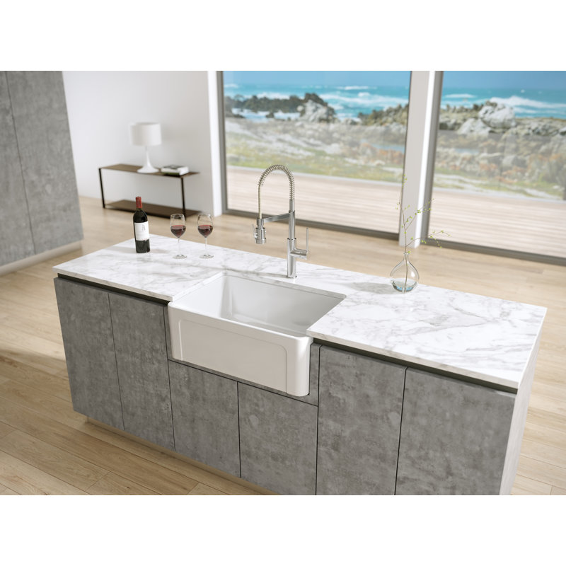 Latoscana 27 L X 18 W Fireclay Kitchen Sink Reviews Wayfair