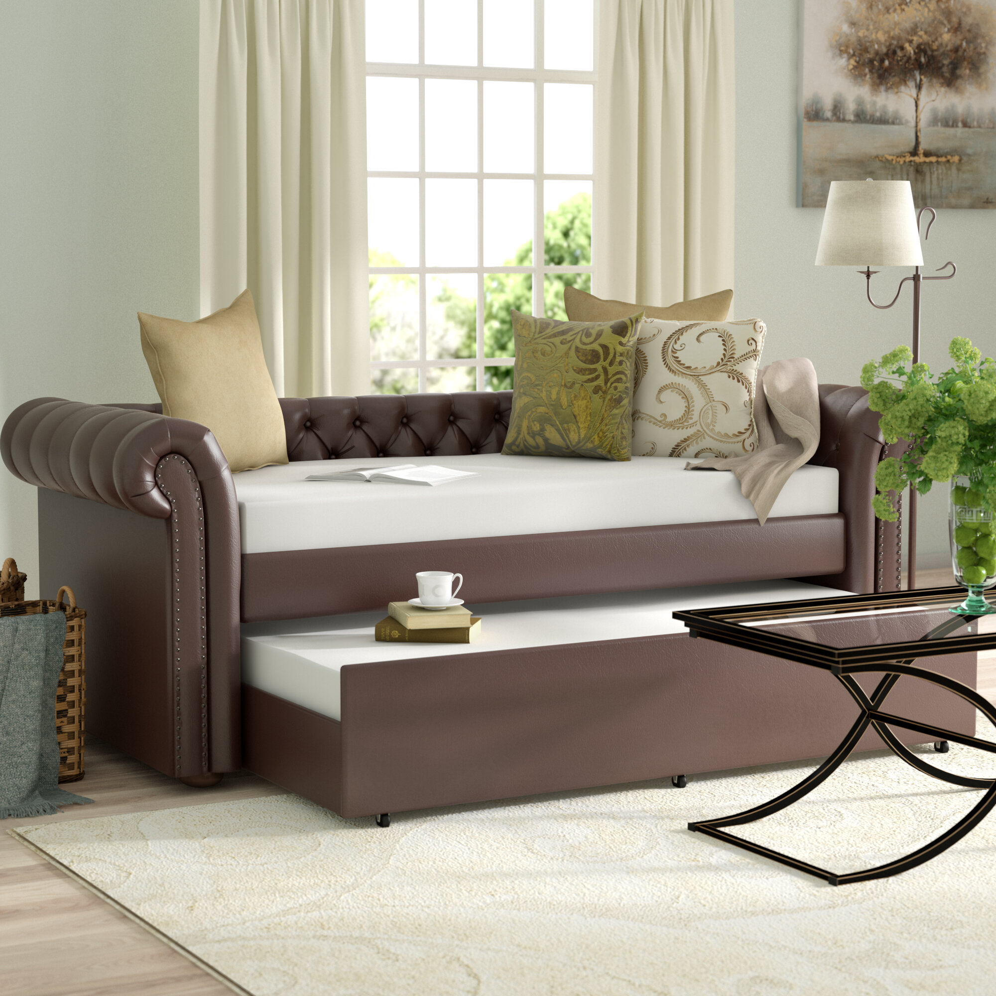 Three Posts Jeffersonville Daybed with Trundle    &amp; Reviews 