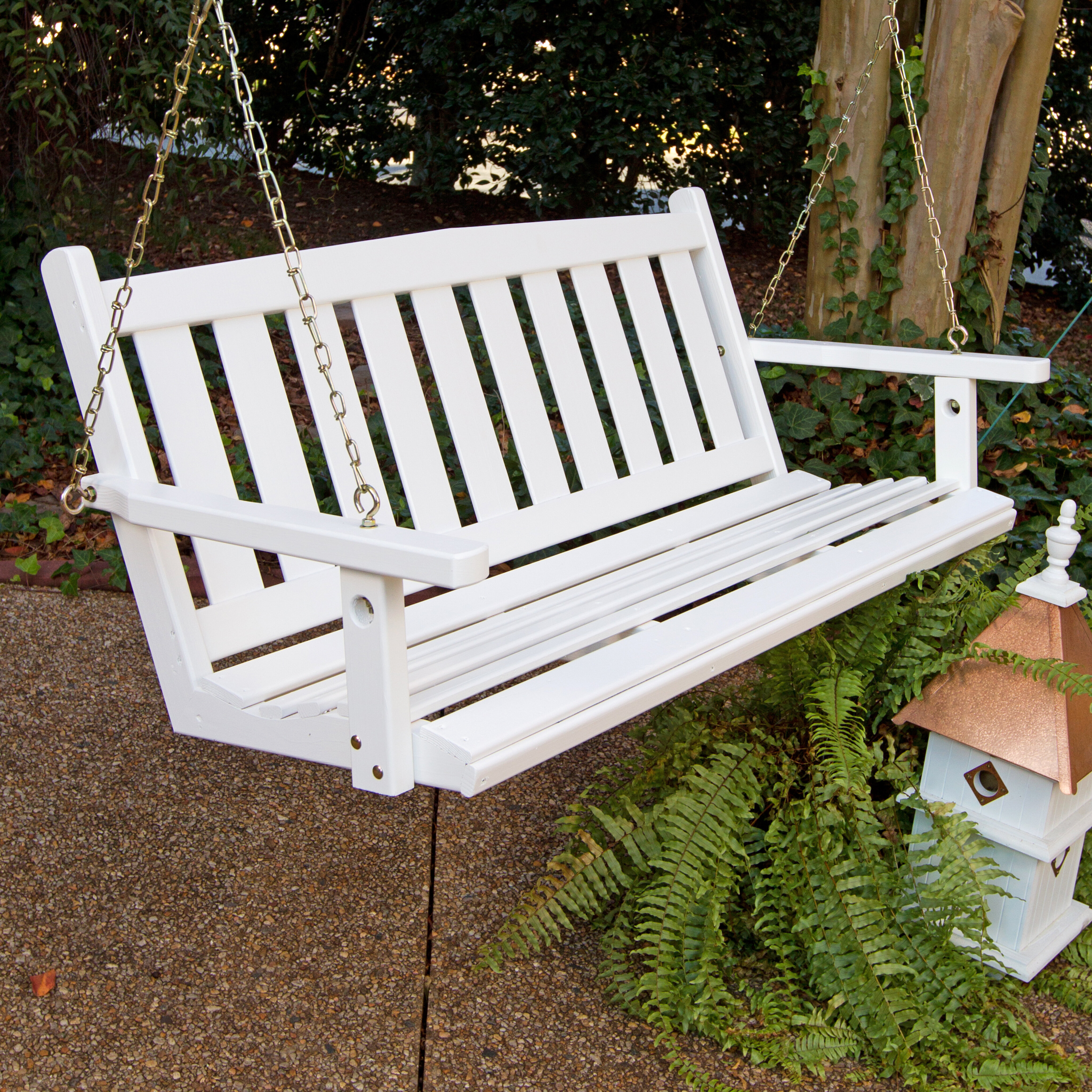 wayfair wooden garden swing