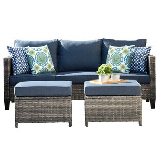 claudia patio sofa with cushions