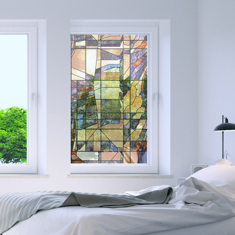 Ebern Designs Non Adhesive Decorative Privac Window Decal Wayfair