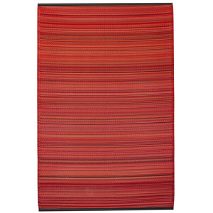 Reva Hand-Woven Red Indoor/Outdoor Area Rug