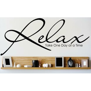 RELAX REST RELEASE UNWIND Wall Decal Wall Sticker Home and Living Wall Art Decal 