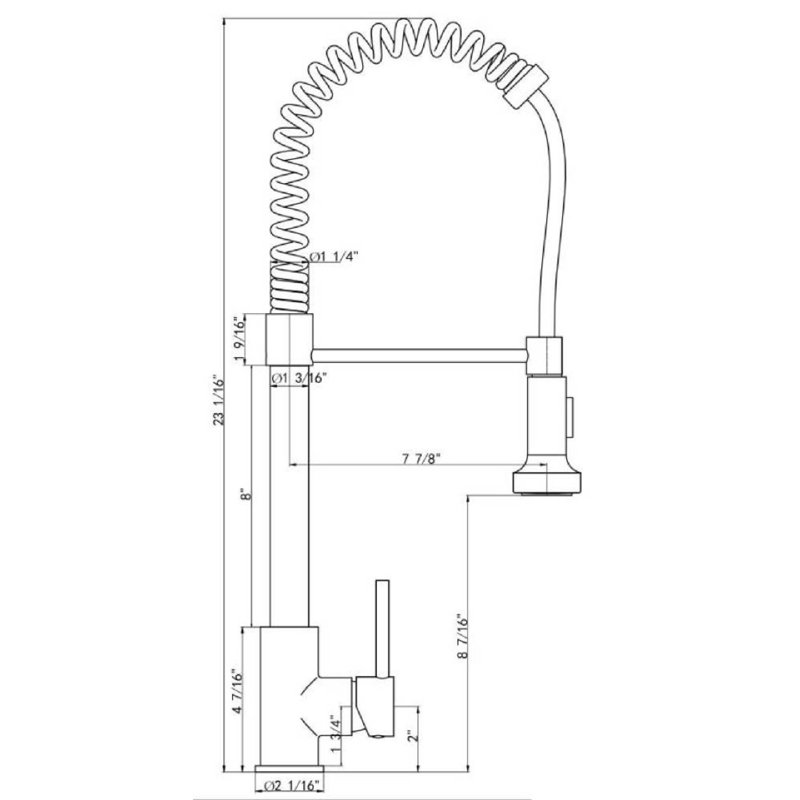 Renist Spring Pull Down Touch Single Handle Kitchen Faucet Reviews Wayfair