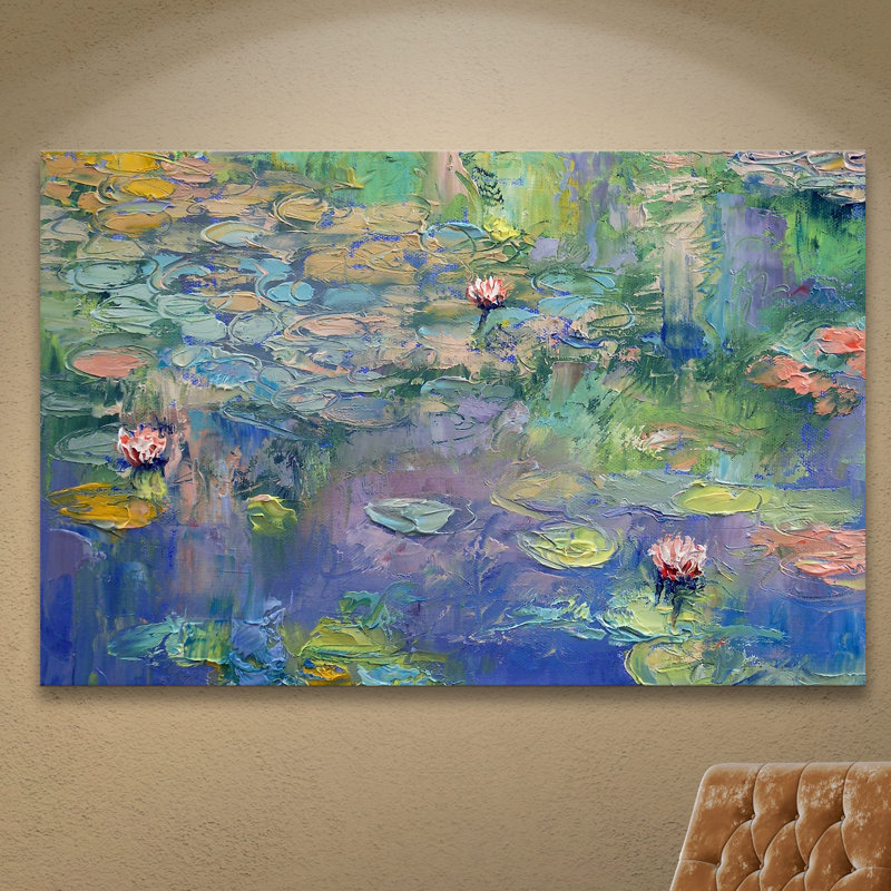 Artwall Water Garden By Michael Creese Painting Print On Wrapped