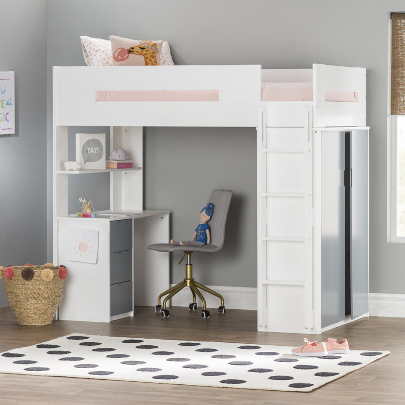 loft bed crib combo