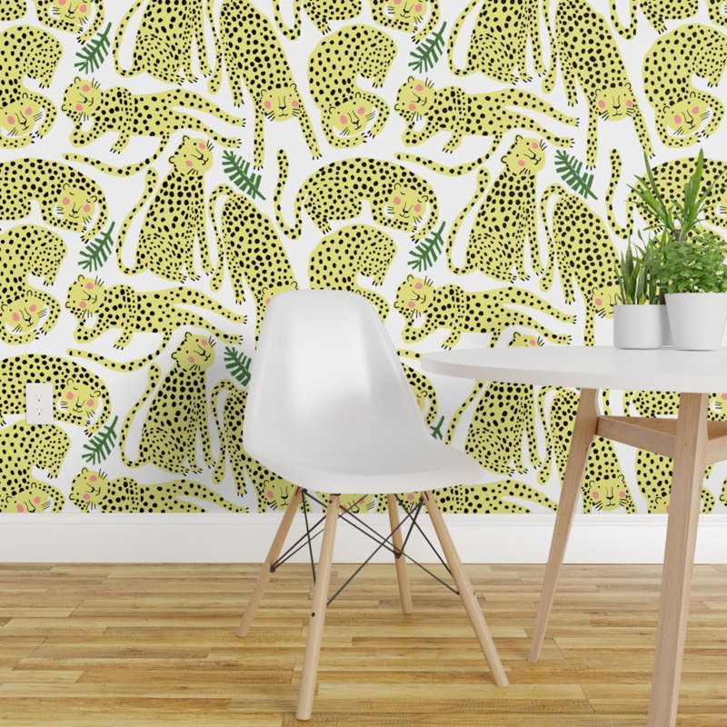 Isabelle Max Kaylene Leopard Print Peel And Stick Wallpaper Roll