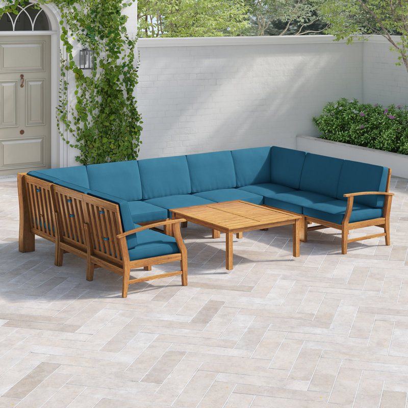 Cara 10 Piece Sectional Seating Group With Cushions Reviews