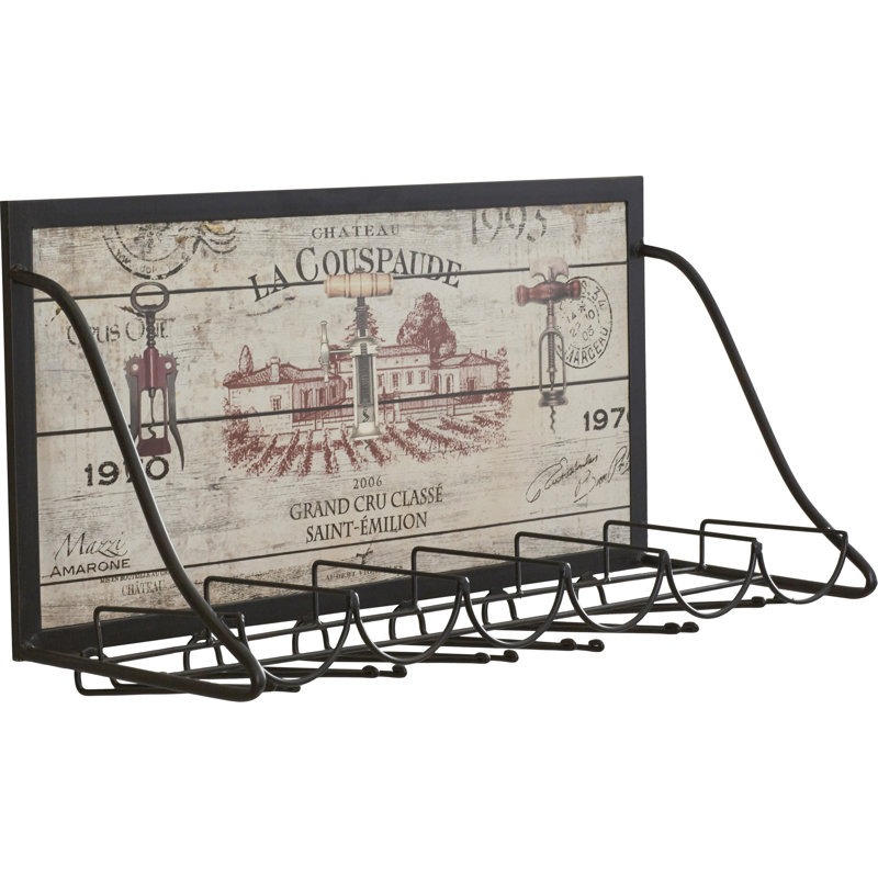 Mickael Vineyard 6 Bottle Wall Mounted Wine Rack. French Country Furniture Finds. Because European country and French farmhouse style is easy to love. Rustic elegant charm is lovely indeed.