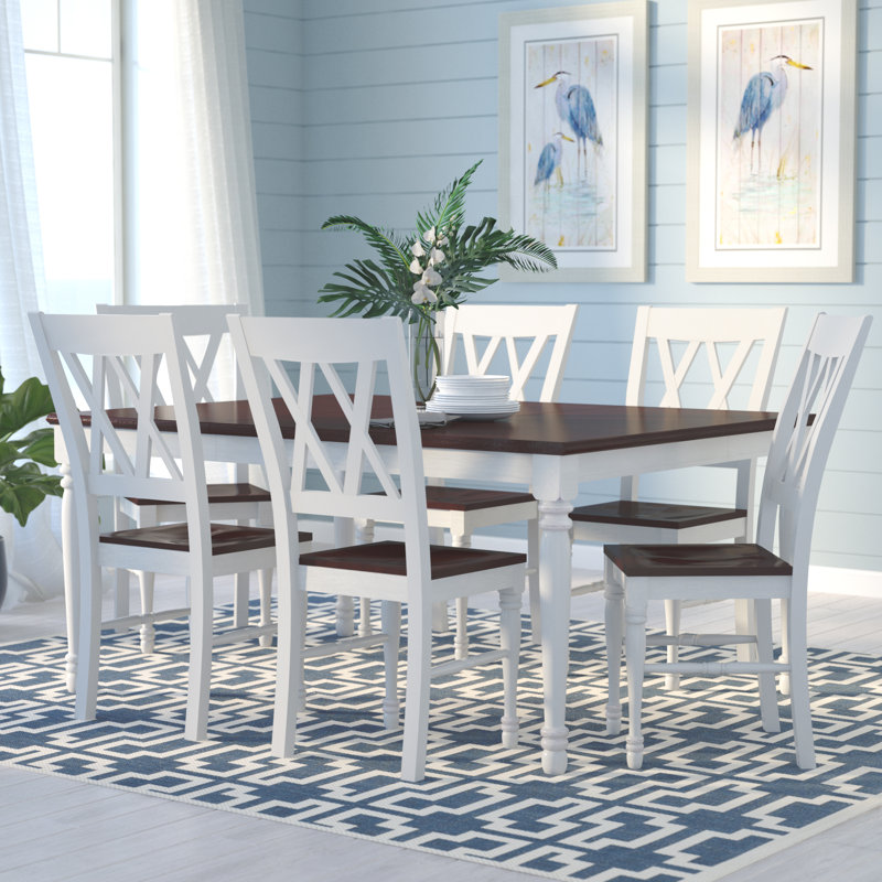 Beachcrest Home Tanner 7 Piece Dining Set & Reviews | Wayfair Beachcrest Home Tanner 7 Piece Dining Set & Reviews | Wayfair