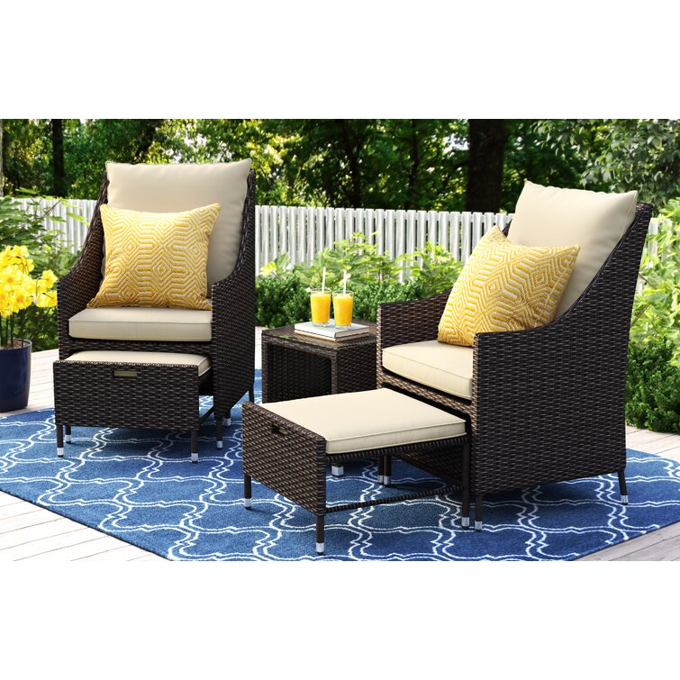 laguna 5 piece conversation set with cushions