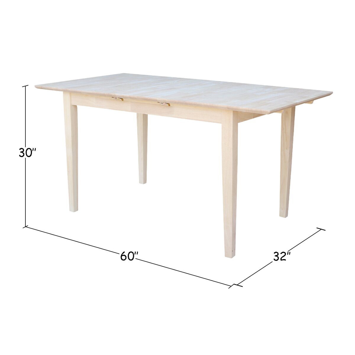 Charlton Home® Telles Butterfly Leaf Solid Wood Dining Table & Reviews ...