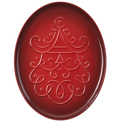 Le Creuset Noel Oval Holiday Cookie Platter Le Creuset