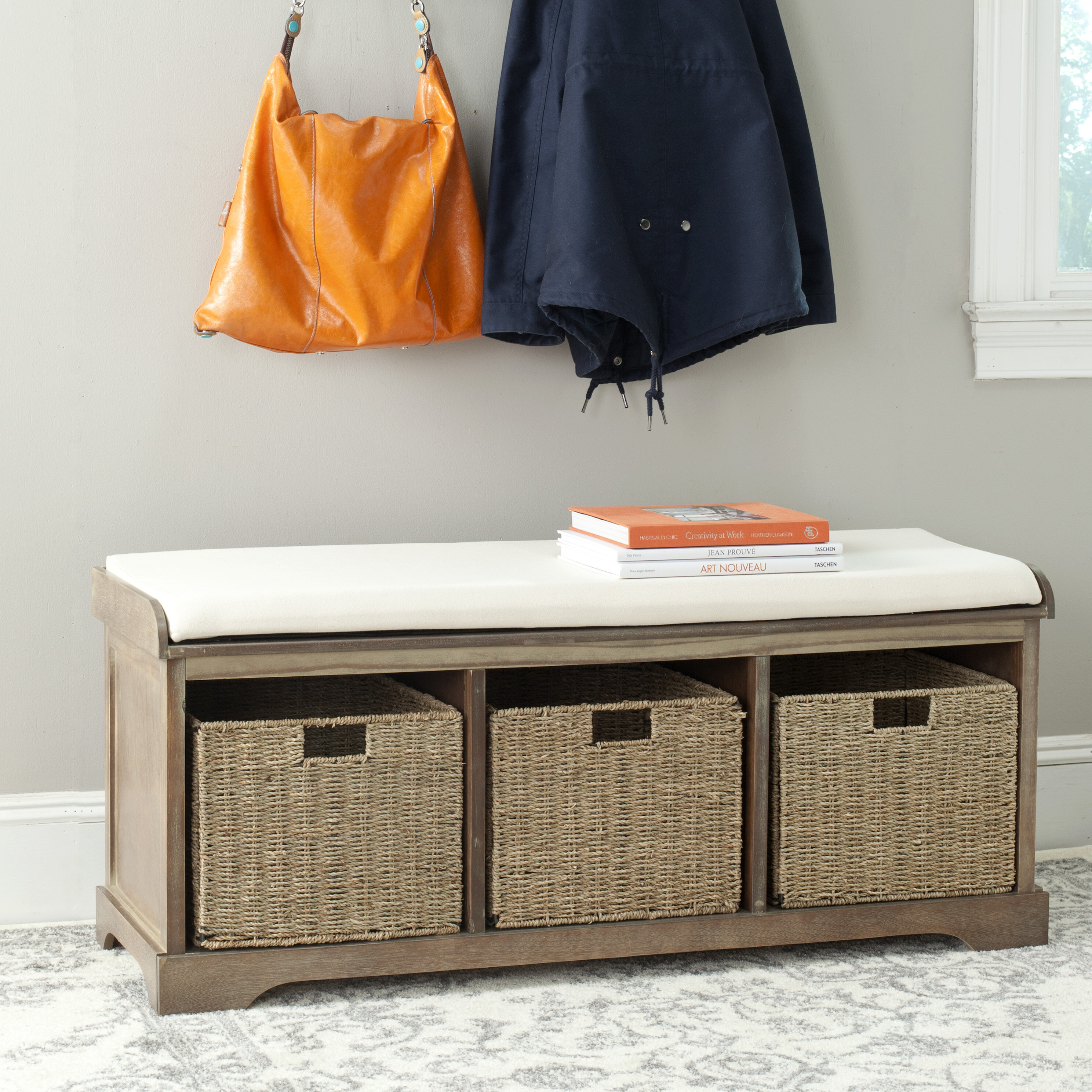 Beachcrest Home Roselli Upholstered Storage Bench Birch Lane