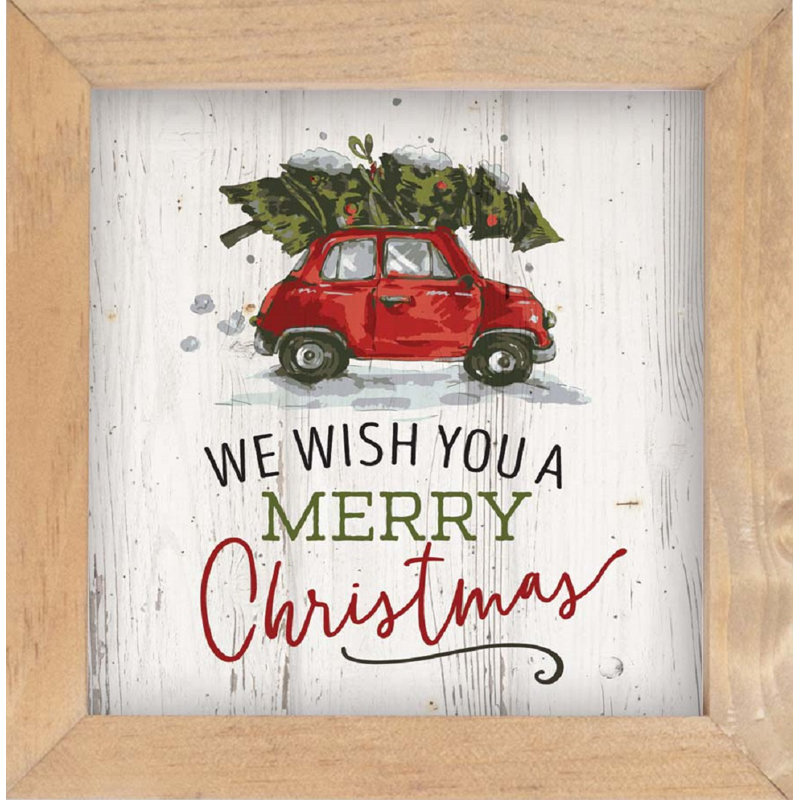The Holiday Aisle We Wish You A Merry Christmas Framed Art Wayfair