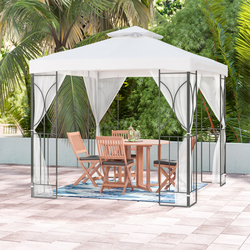 Suntime Outdoor Living Polenza 8 Ft W X D Metal Patio Suntime Outdoor Living Polenza 8 Ft W