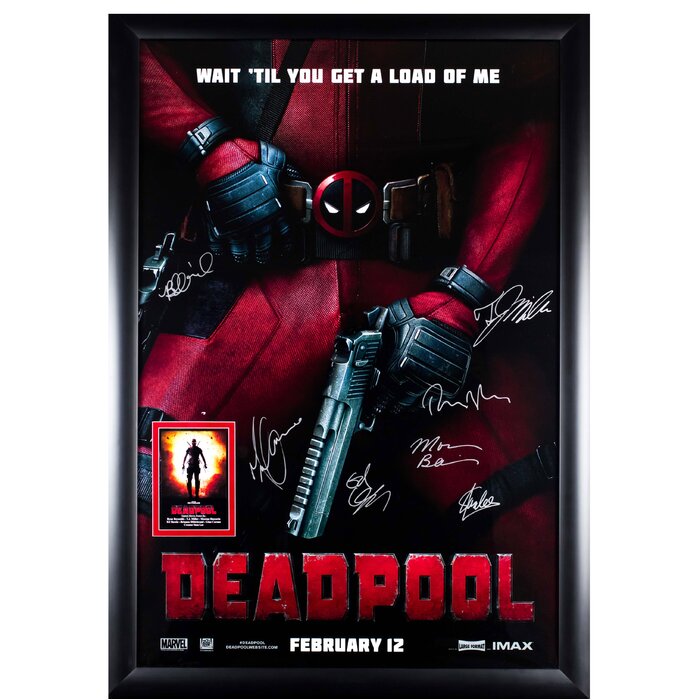 Deadpool Autographed Movie Poster