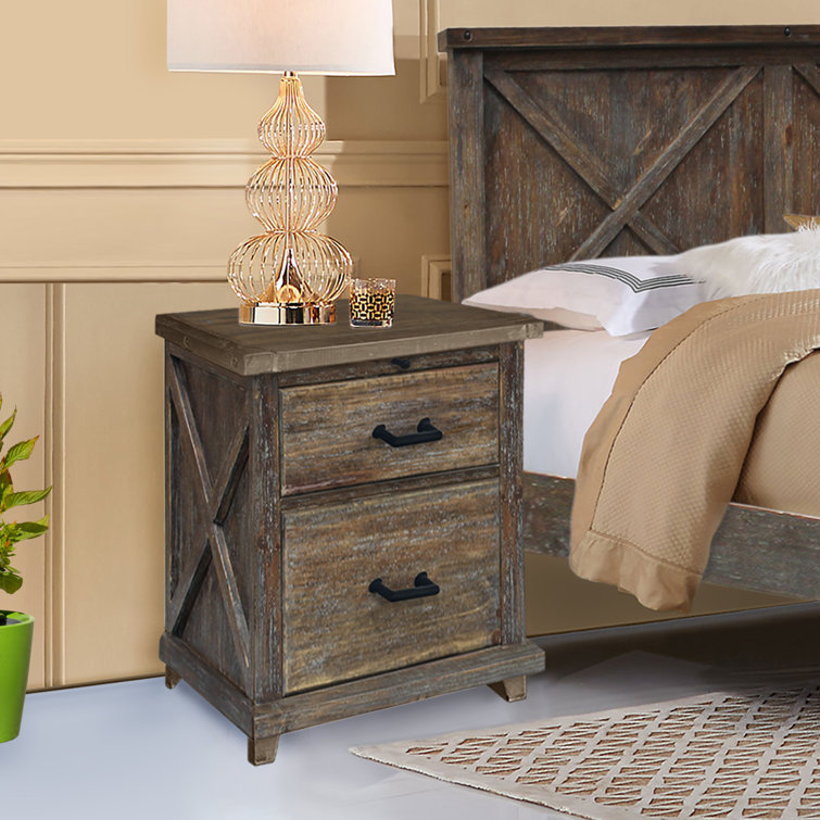 CottageCreek 30'' Tall 2 Drawer Nightstand in Brown Wayfair