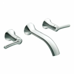 Fina Double Handle Wall Mounted Bathroom Faucet