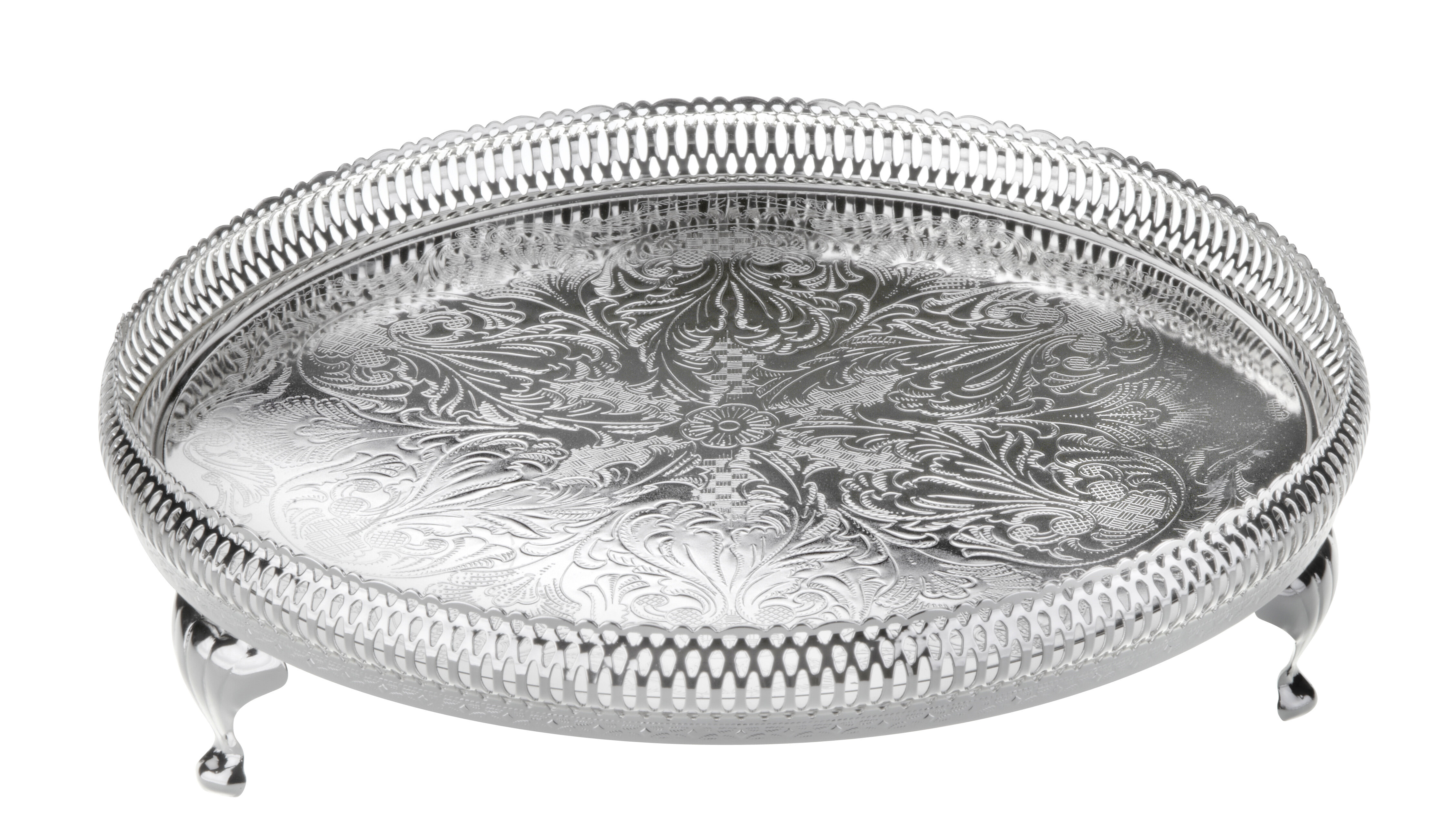 Corbell Silver Company Queen Anne Silver Plated Tray & Reviews | Wayfair