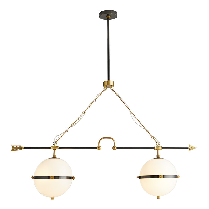 Arteriors Celestial 4 Light Kitchen Island Linear Pendant Perigold