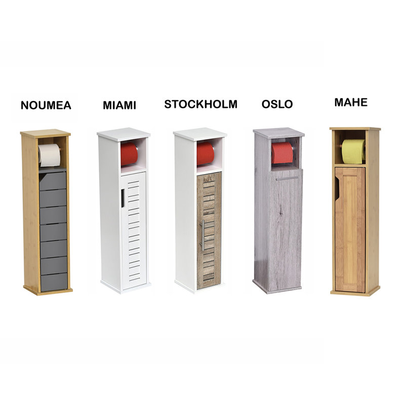 Evideco 2 In 1 Roll And Storage Freestanding Toilet Paper Holder