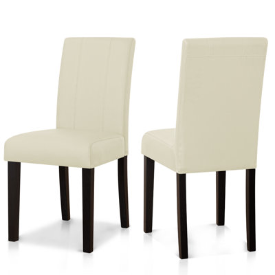 Anirvin Faux Leather Waterproof Upholstered Dining Chair