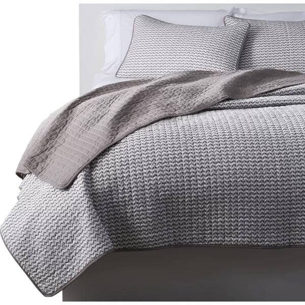 grey quilts and coverlets