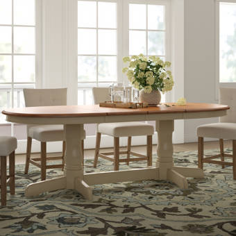 Derrell Butterfly Leaf Rubber Solid Wood Dining Table Reviews Birch Lane