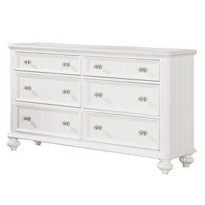 Glocester 6 Drawer Double Dresser by Rosecliff Heights