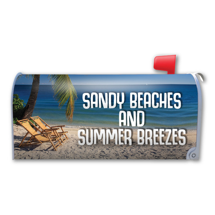 Sandy Beaches and Summer Breezes Magnetic Mailbox Cover