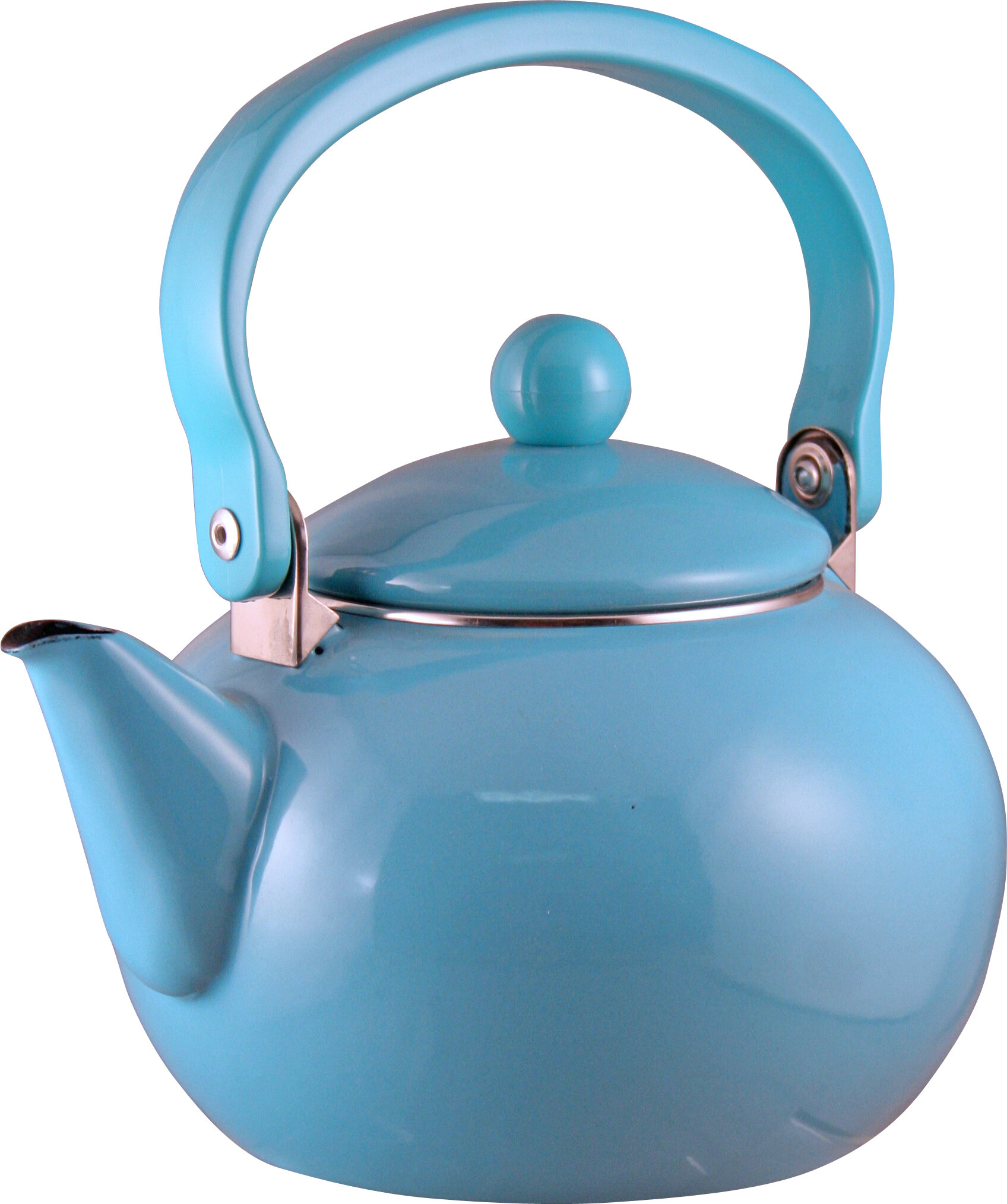 turquoise tea kettle