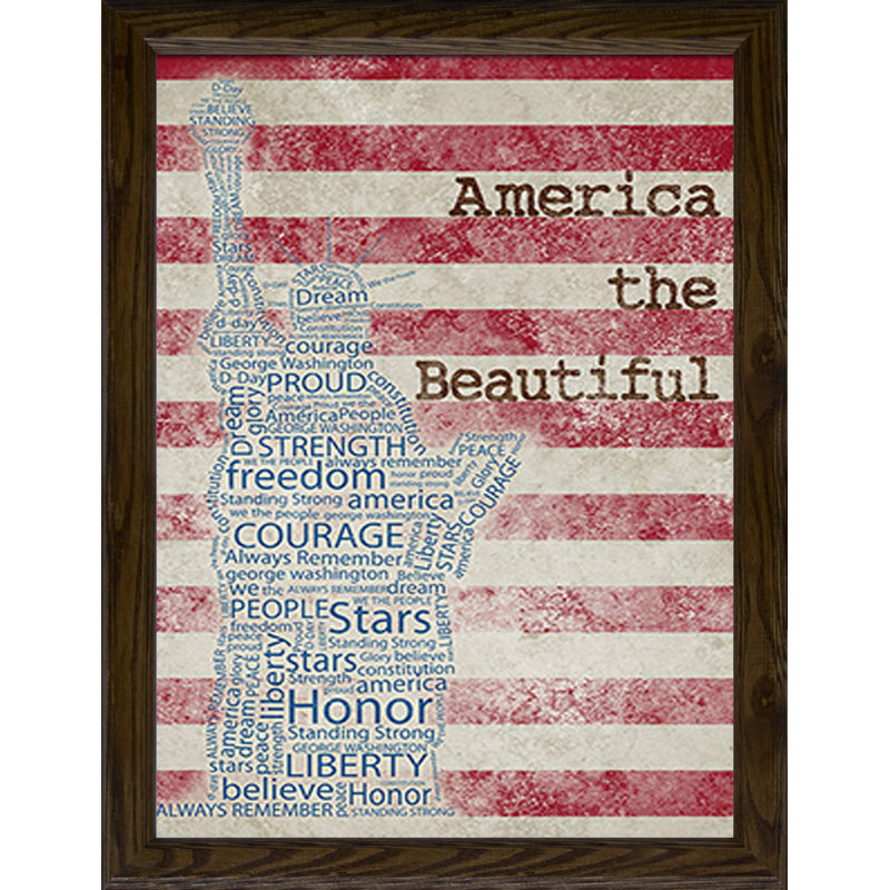 August Grove America The Beautiful Framed Art Wall Decor Wayfair