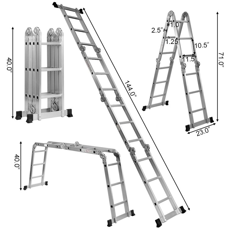 Multi Purpose Platform and Scaffold Combination Ladder Work Platform Step