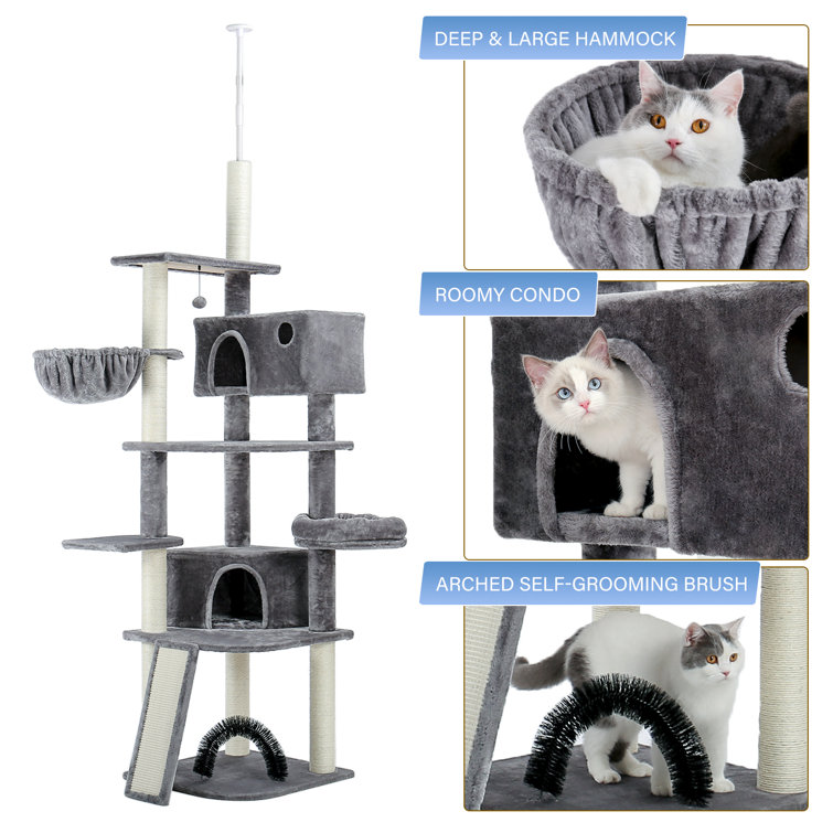 tall cat tree with hammock