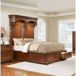 Go to store & view more images Fleur De Lis Living Gusman Storage Panel Bed