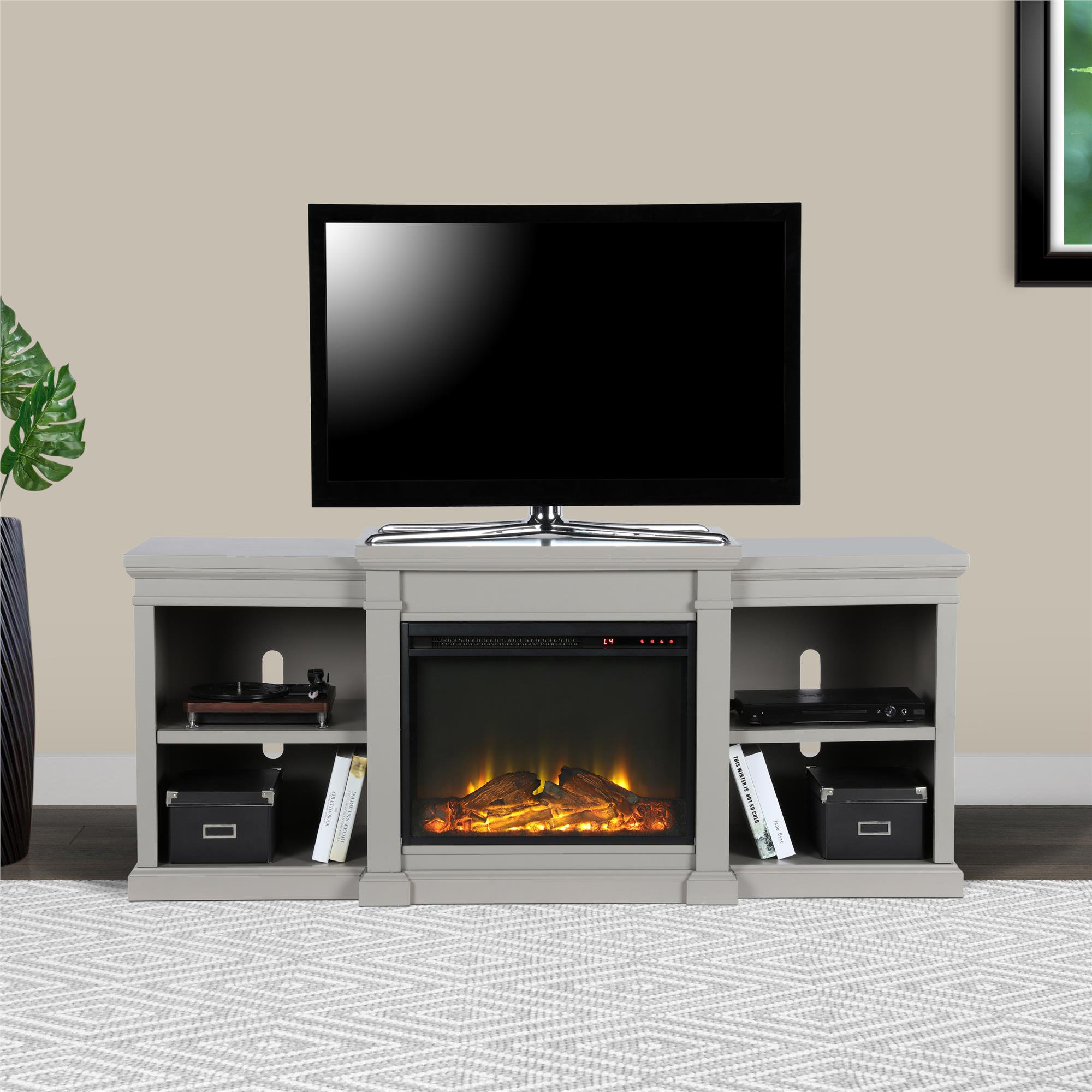Stowe Tv Stand For Tvs Up To 70 Inches With Fireplace Included