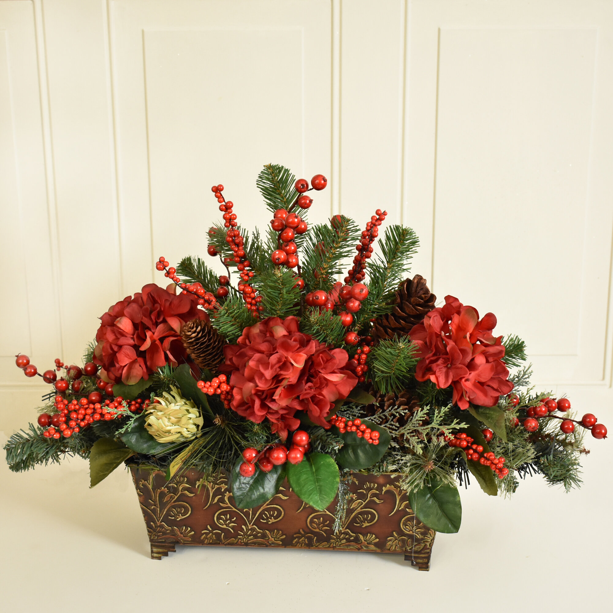 large christmas floral arrangements