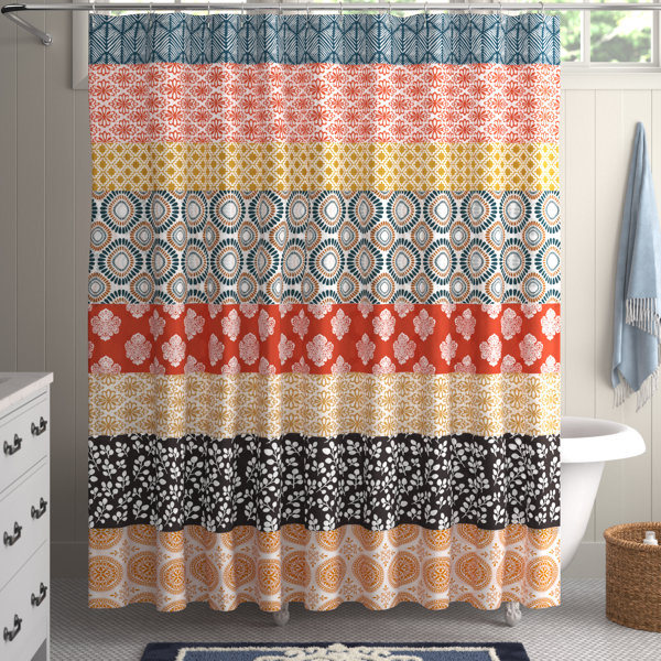 Plain Shower Curtain Marble Pattern Fabric Set 180*180cm Mildew Splash Resistant 