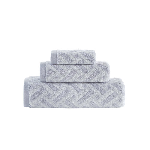 Brooks Brothers Criss Cross Stripe 3 Pcs Towel Set | Wayfair