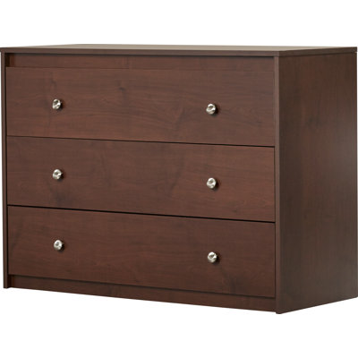 Mack Milo Amak 3 Drawer Dresser Color Resort Cherry