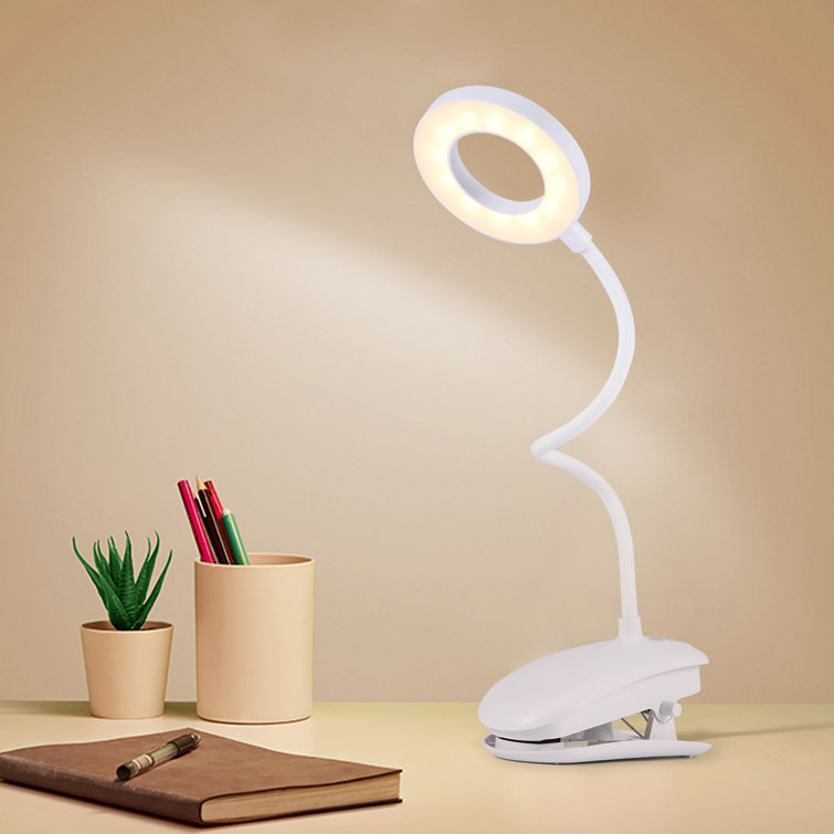 Wrought Studio Adjustable Led Reading Desk Lamp Flexiblebedside Table Wayfair
