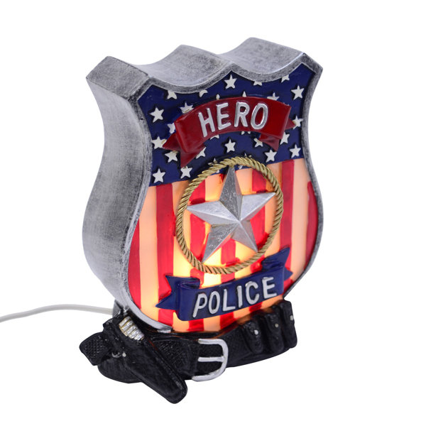 Treasure Gurus Police Badge Kids Child S Hero Safety Night Light