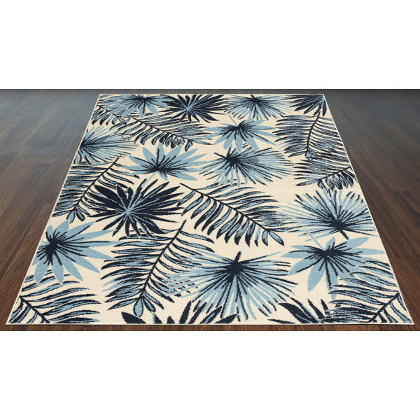 Palm Leaf Outdoor Rug Wayfair Nourison coastal nature leaf indoor outdoor rug.