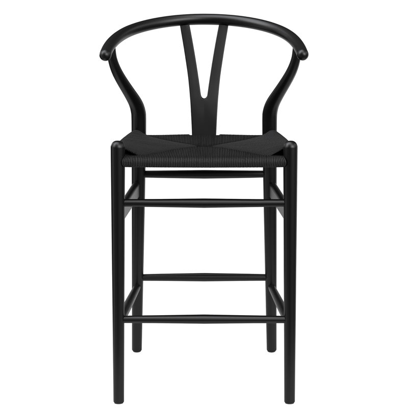 Margo 26" Wood Counter Stool Color/Pattern: Black